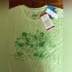 NWT Disney Lime Green Mickey and Friends tshirt, size XL